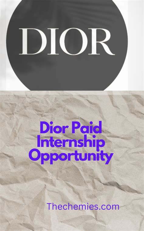 women at dior internship.